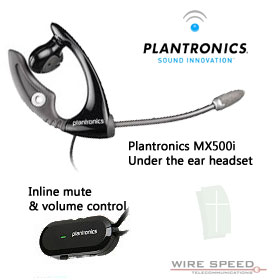 Plantronics Mx500i a two part headest for PC and phones