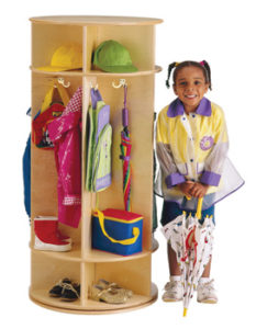 0350JC - Jonti-Craft® Revolving 5 Section Coat Locker