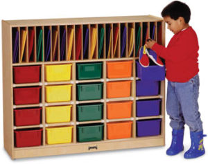 0418JC - Jonti-Craft® Classroom Organizer - with Colored Trays