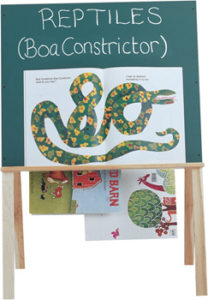 2184JC - Jonti-Craft® Teachers' Wide Easel - Chalkboard