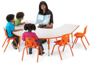 6445JCT114 - Berries® Horseshoe Activity Table - 66" X 60"