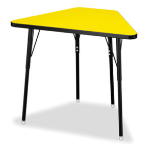6637JCA197 - Berries® Tall Trapezoid Desk - Yellow/Black/All Black