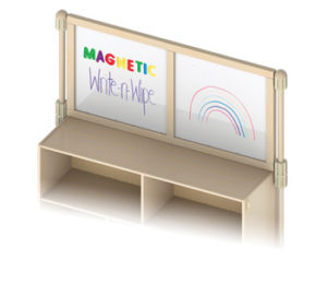 1580JCTMG - KYDZ Suite® Upper Deck Divider - Magnetic Write-n-Wipe