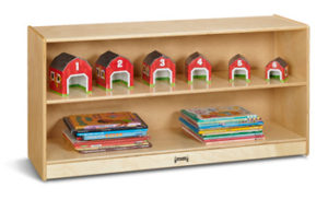 0798JC - Jonti-Craft® Toddler Adjustable Mobile Straight-Shelf