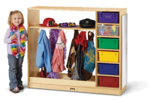 0909JC - Jonti-Craft® Dress-Up Storage – with Colored Tubs