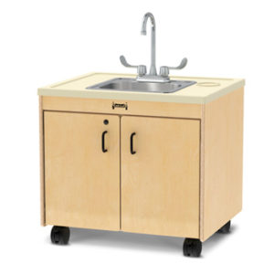 1371JCA - Jonti-Craft® Clean Hands Helper  – 26" Counter – Stainless Steel Sink