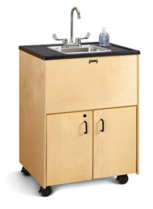 1373JC - Jonti-Craft® Clean Hands Helper - 38" Counter - Stainless Steel Sink