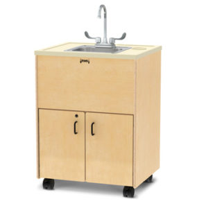 1373JCA - Jonti-Craft® Clean Hands Helper  – 38" Counter – Stainless Steel Sink