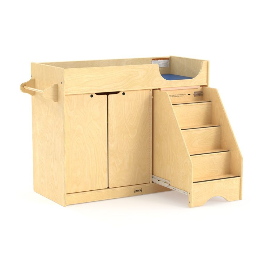 Jonti-Craft Changing Table with Stairs (Right Side) – 5131JC