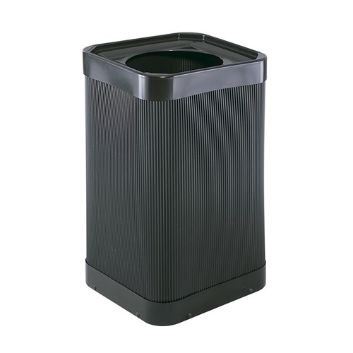 Safco At-Your-Disposal 38-Gallon Waste Receptacle, Black