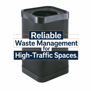 At-Your-Disposal Waste Receptacle by Safeco — Reliable Waste Management for High-Traffic Spaces