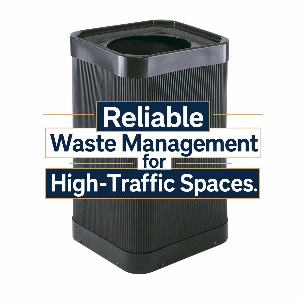 At-Your-Disposal Waste Receptacle by Safeco - Reliable Waste Management for High-Traffic Spaces