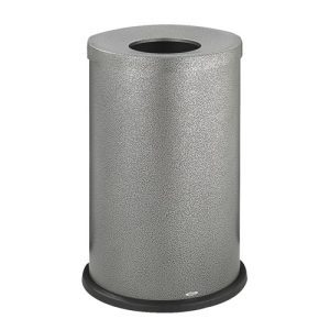 Safco Black Speckle Open Top Receptacle, 35 Gallon