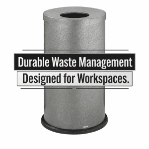 Black Speckle Open Top Receptacles by Safco — Durable Waste Management, Refined for Workspaces