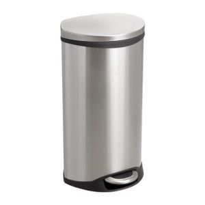 Safco Ellipse Step-On Waste Receptacle, 7.5 Gallon