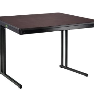 NPS® 24" x 48" Max Seating Folding Table (Particleboard Core, T-Mold Edge, Cantilever Legs)