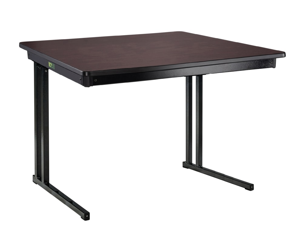 NPS® 24" x 48" Max Seating Folding Table (Particleboard Core, T-Mold Edge, Cantilever Legs)