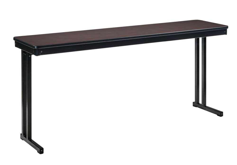 NPS® 24" x 72" Max Seating Folding Table - Plywood Core, ProtectEdge, Cantilever Legs (MSFTC2472PWPExx)
