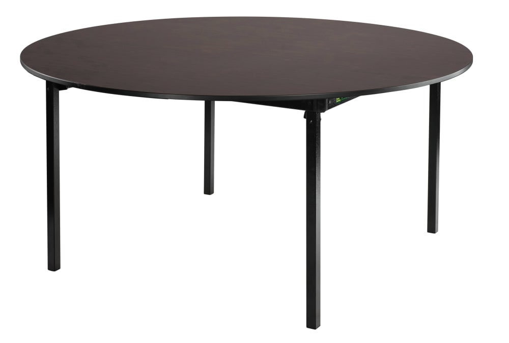 NPS 72 Round Max Seating Folding Table - Plywood Core with PVC Edge Banding (MSFT72RDPWEBxx)