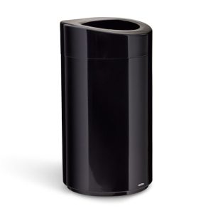 Safco Open Top Waste Receptacle, 14 Gallon, Black