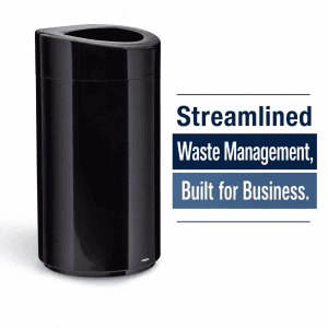 Open Top Waste Receptacle 14 Gallon by Safco — Durable Disposal, Designed for Modern Spaces