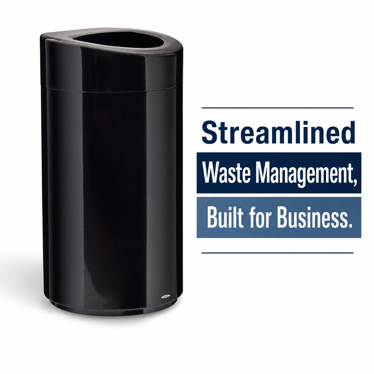 Open Top Waste Receptacle 14 Gallon by Safco - Durable Disposal, Designed for Modern Spaces