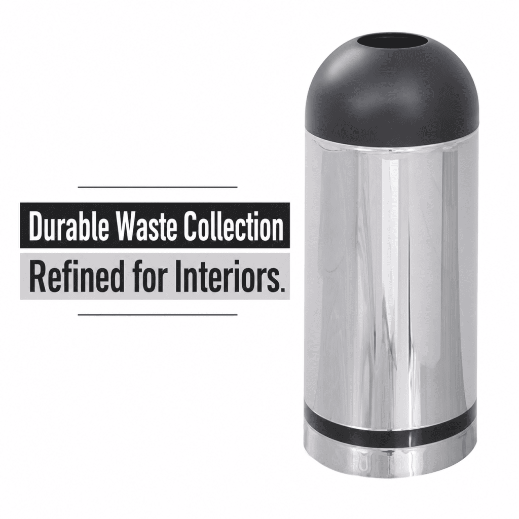 Reflections By Safco® Open Top Dome Receptacle by Safco — Professional Waste Collection, Built to Last