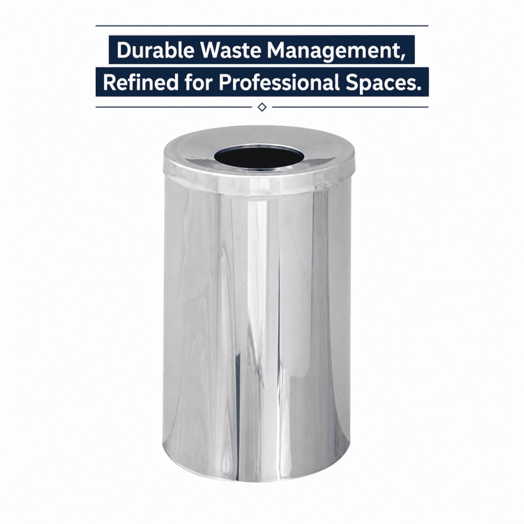 Reflections By Safco® Open Top Receptacle by Safco — Durable Waste Collection, Refined for Interiors