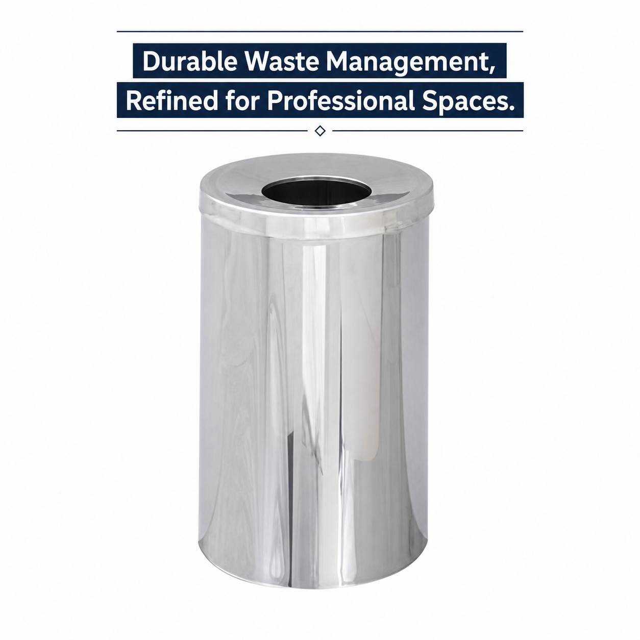 Reflections By Safco® Open Top Receptacle by Safco — Durable Waste Collection, Refined for Interiors