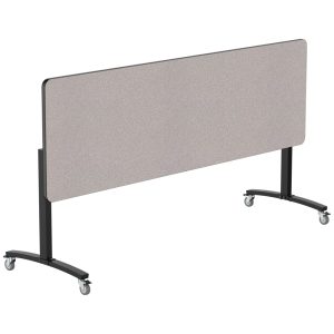NPS Mobile Flipper Table 30" x 96" Counter Height (Particleboard Top, PVC Edge Banding) - Black Frame