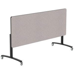 NPS® Mobile Flipper Table, 36" x 96", Counter Height, Particleboard Top (PVC Edge Banding), Black Frame