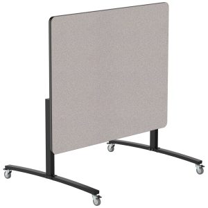 NPS Mobile Flipper Table (48" x 60") - Counter Height, Particleboard Top, T-Mold, Black Frame (MFT10-48602PBTM)