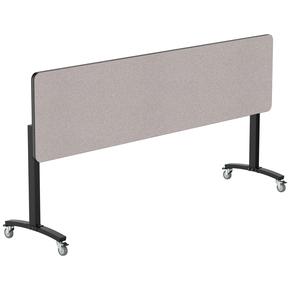 NPS® Mobile Flipper Table (Counter Height) - 24" x 96", Particleboard Top, Black Frame