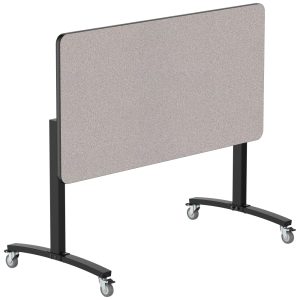 NPS® Mobile Flipper Table (MFT10-30602PBEB) - 30" x 60" Counter Height, Black Frame
