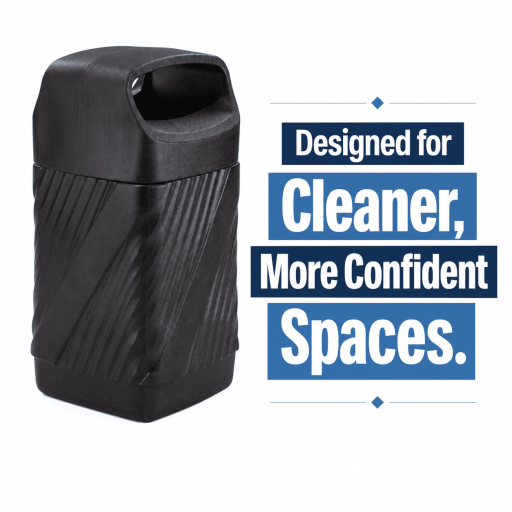 Twist™ Waste Receptacle, Closed Top by Safco — Professional Waste Collection, Beautifully Contained