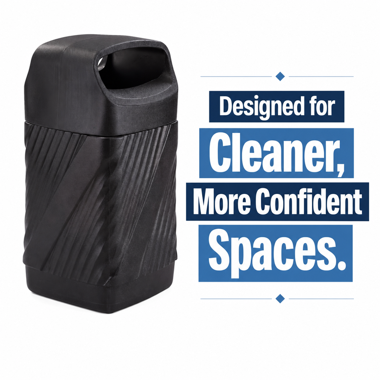 Twist™ Waste Receptacle, Closed Top by Safco — Professional Waste Collection, Beautifully Contained