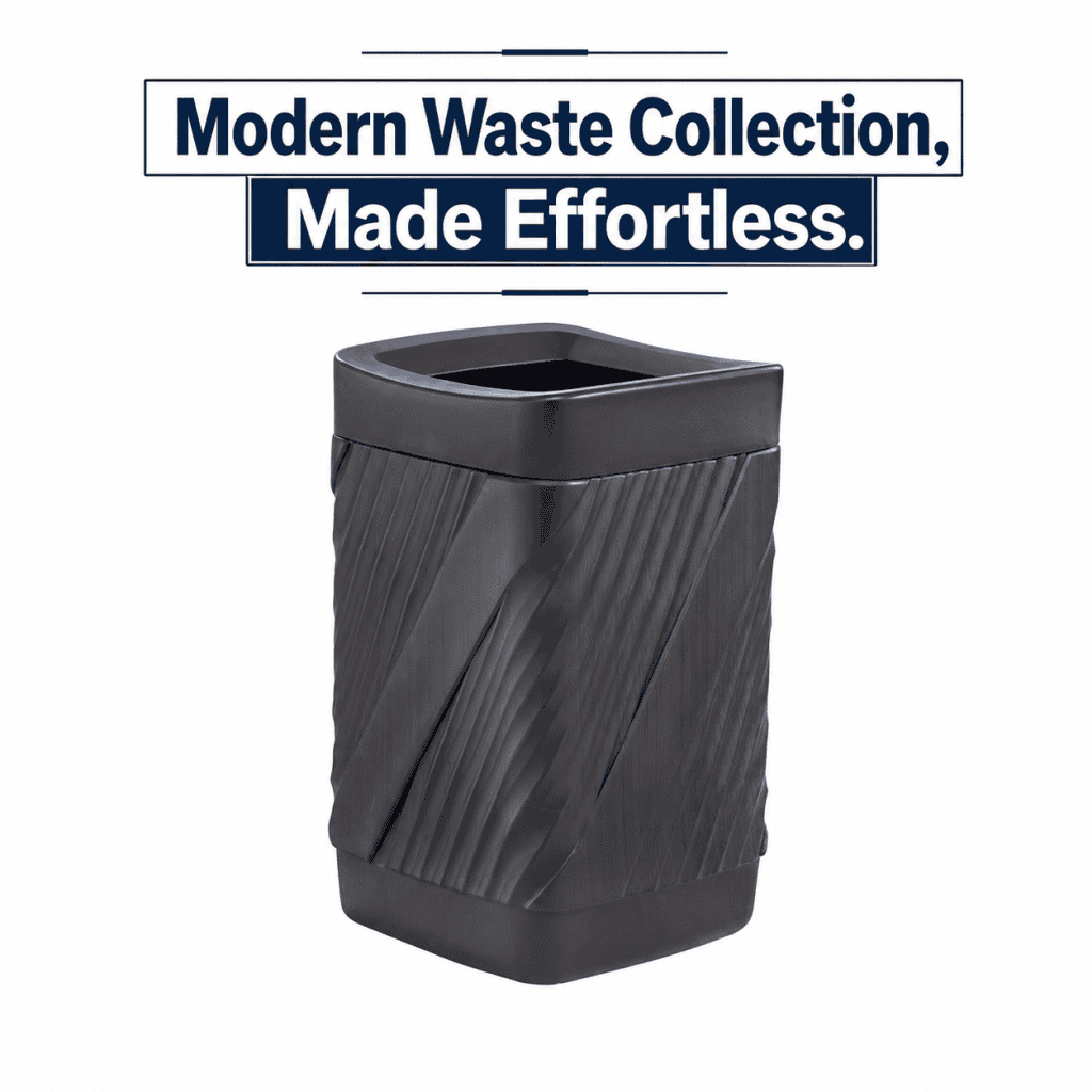 Twist™ Waste Receptacle, Open Top by Safco — Streamlined Waste Collection, Wherever Work Happens