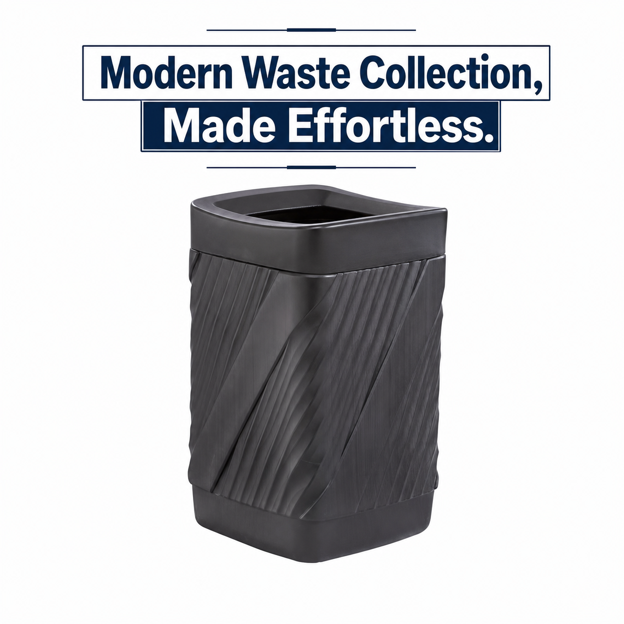 Twist™ Waste Receptacle, Open Top by Safco — Streamlined Waste Collection, Wherever Work Happens
